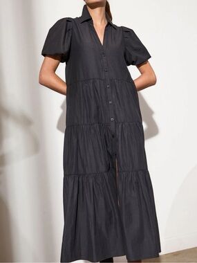 Two Brochu Walker Havana Dresses- sz Small/ washed black & indigo (indigo SOLD)
